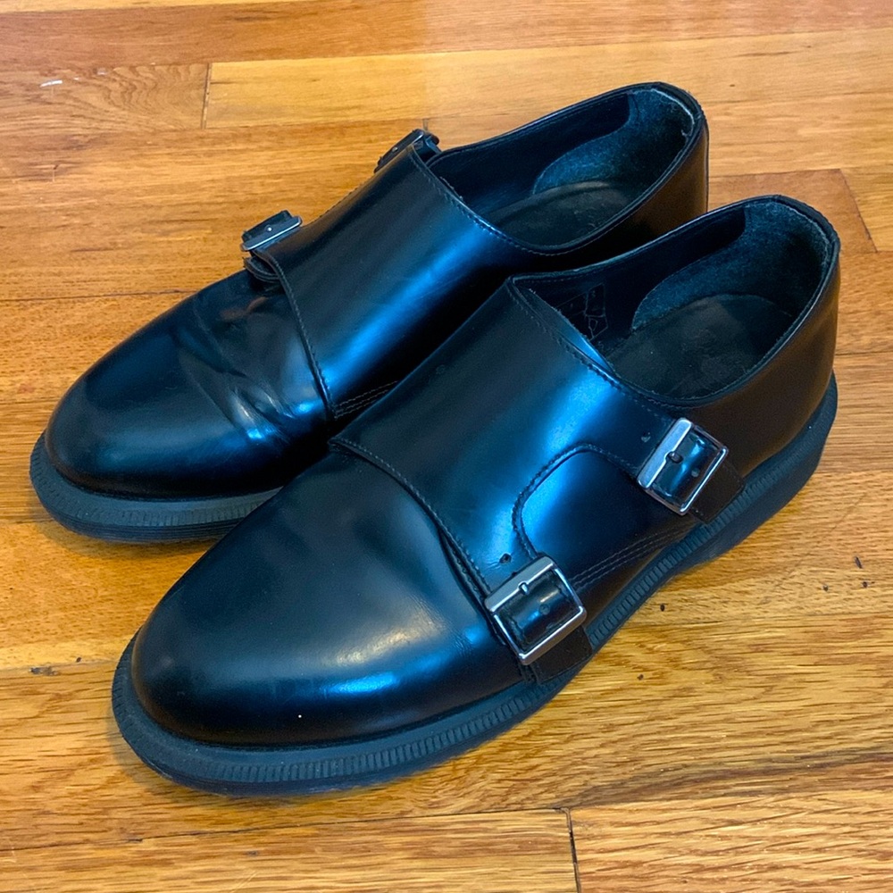 Dr. Martens Double Monk Strap Leather Shoes Size 7